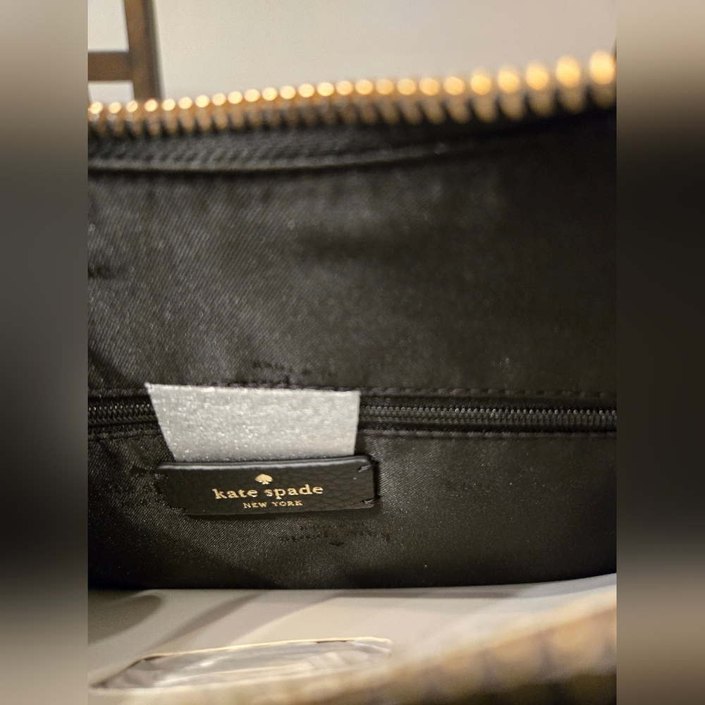 Kate Spade Janie Black Pebbled Leather Shoulder Bag Crossbody Purse Hobo KE660 - Picture 6 of 11